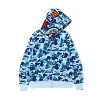 Bluza BAPE ABC Camo Shark Full Zip Hoodie Blue
