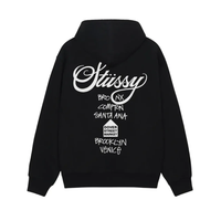 Bluza Stüssy Men's DSM World Tour Hoodie Black