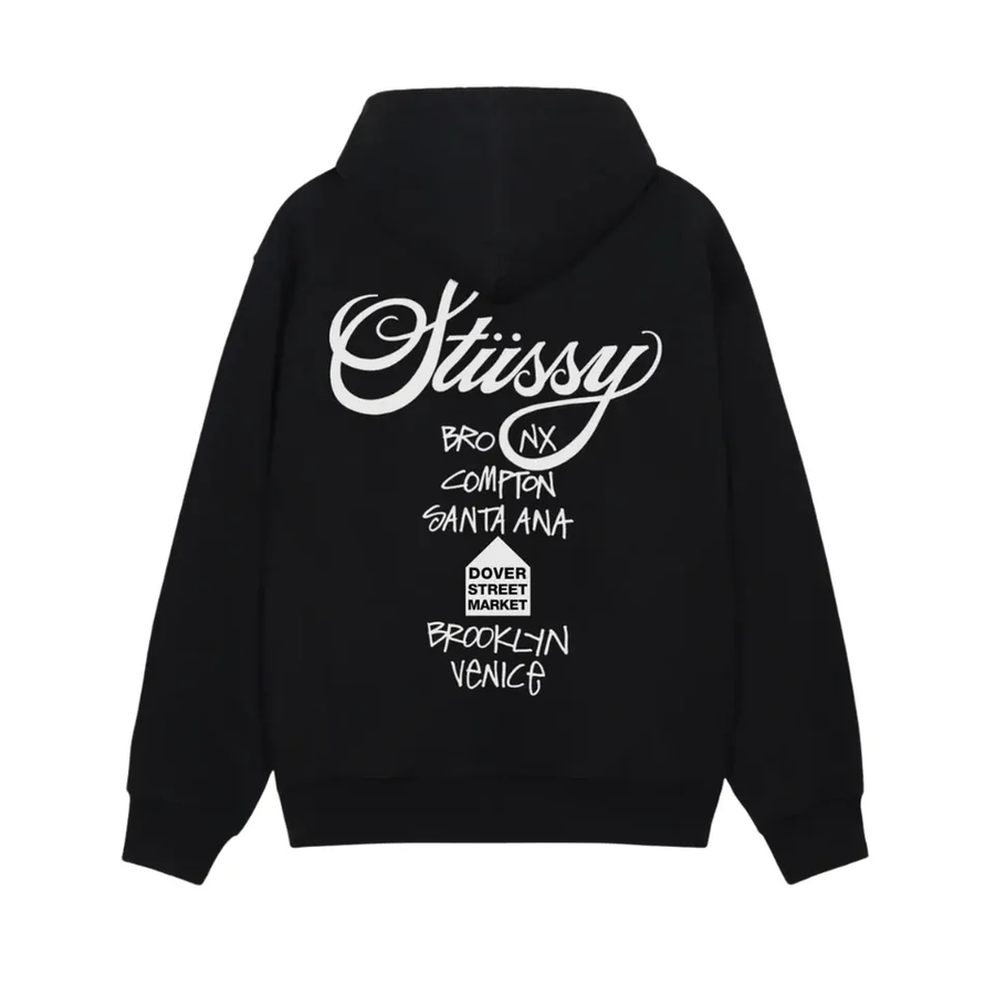 Bluza Stüssy Men's DSM World Tour Hoodie Black