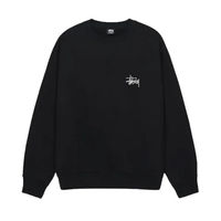 Stussy Men's Basic Stussy Crew Black