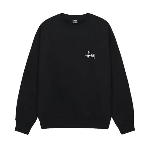 Stussy Men's Basic Stussy Crew Black