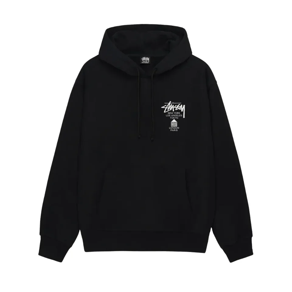 Bluza Stüssy Men's DSM World Tour Hoodie Black