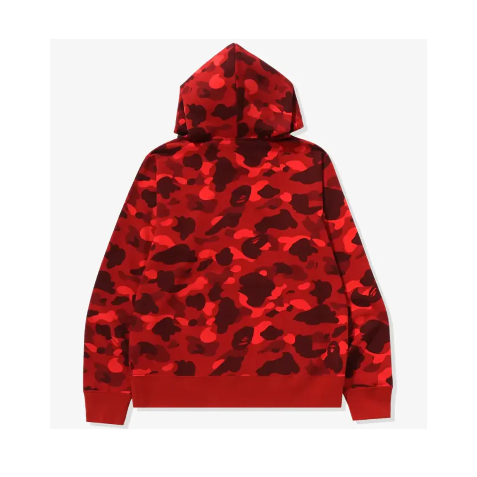 Bluza BAPE ABC Camo Shark Full Zip Hoodie Red