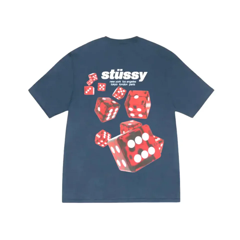 Koszulka Stussy Rollers Tee Navy