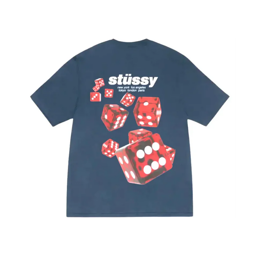 Koszulka Stussy Rollers Tee Navy