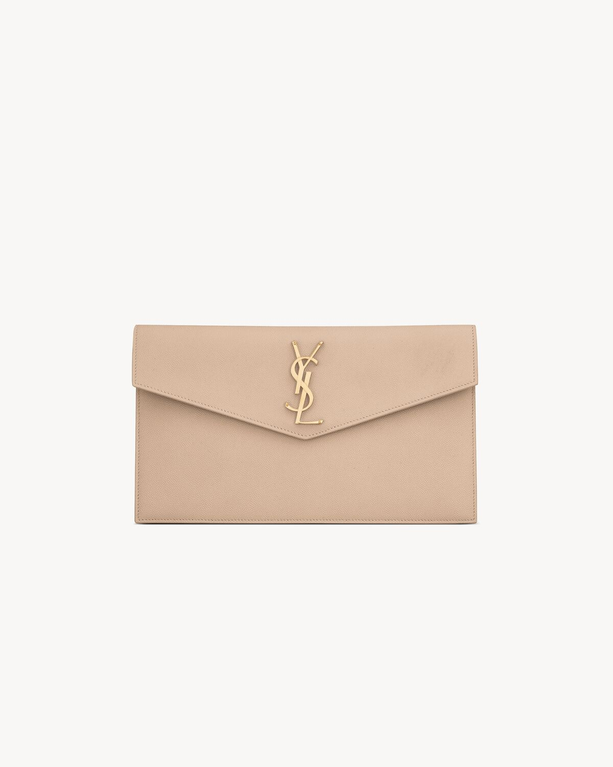 Saint Laurent kopertówka Pochette beżowa