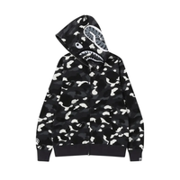 Bluza BAPE City Camo Shark Full Zip Hoodie Black