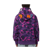 Bluza BAPE ABC Color Camo Shark Full Zip Hoodie Purple