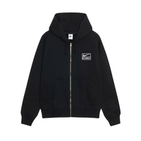 Bluza Stussy x Nike Stone Washed Fleece Zip Hoodie (FW25) Black