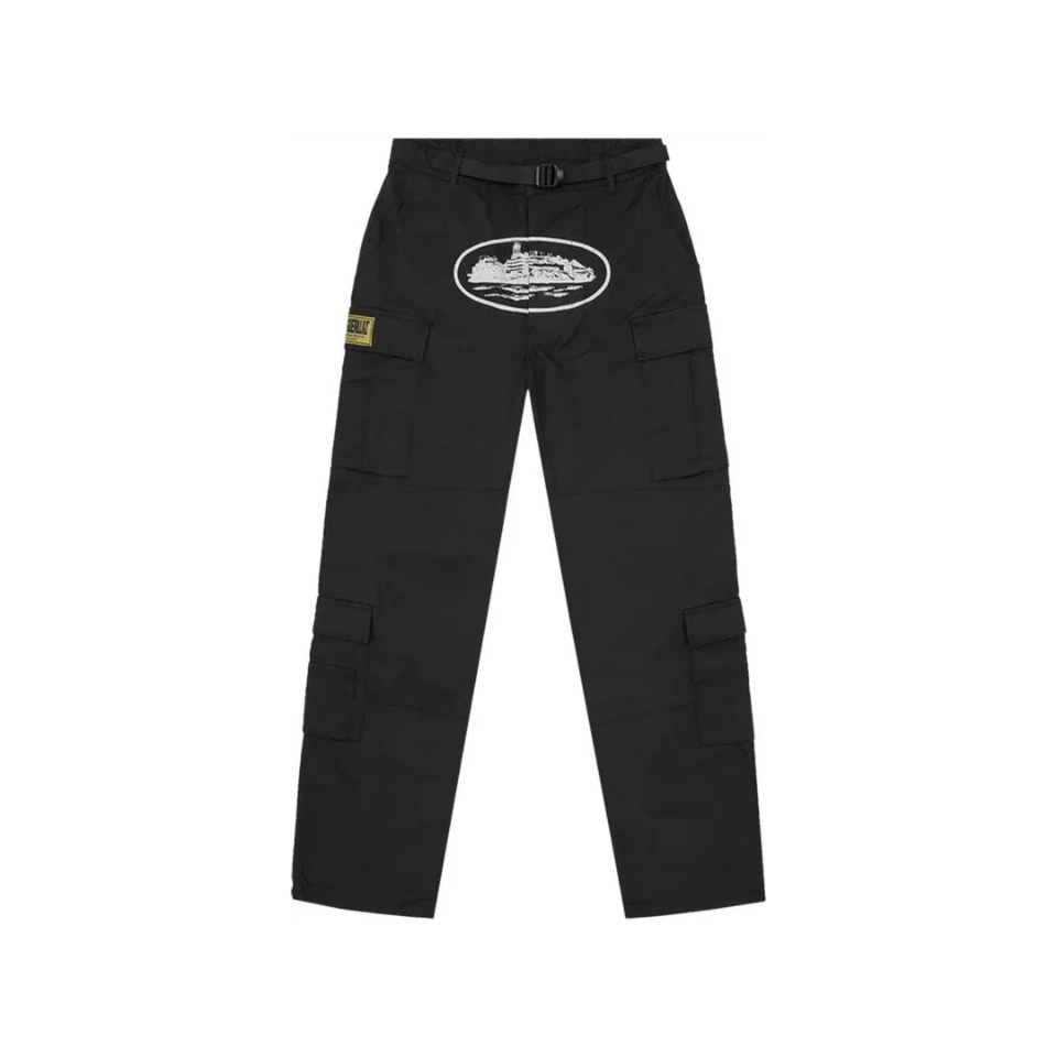 Corteiz 4Starz Special Edition Guerillaz Cargos Czarny/Biały