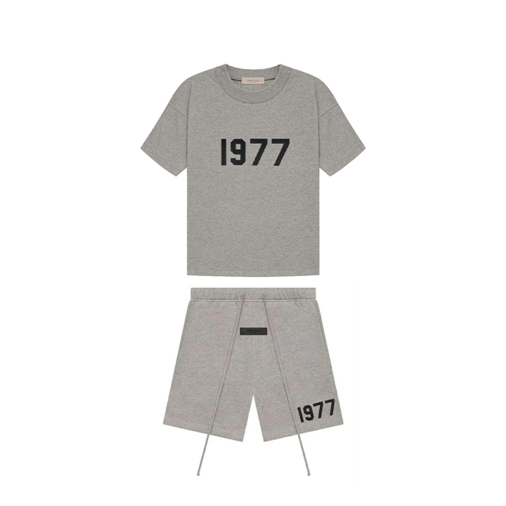 Komplet krótki Essentials 1997 Dark Grey