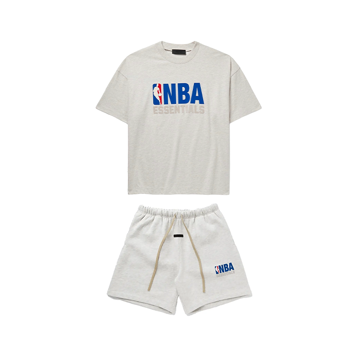 Komplet krótki Essentials NBA Grey