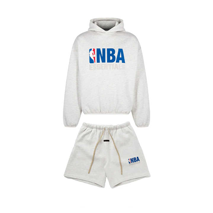 Komplet bluza + spodenki Essentials NBA Grey