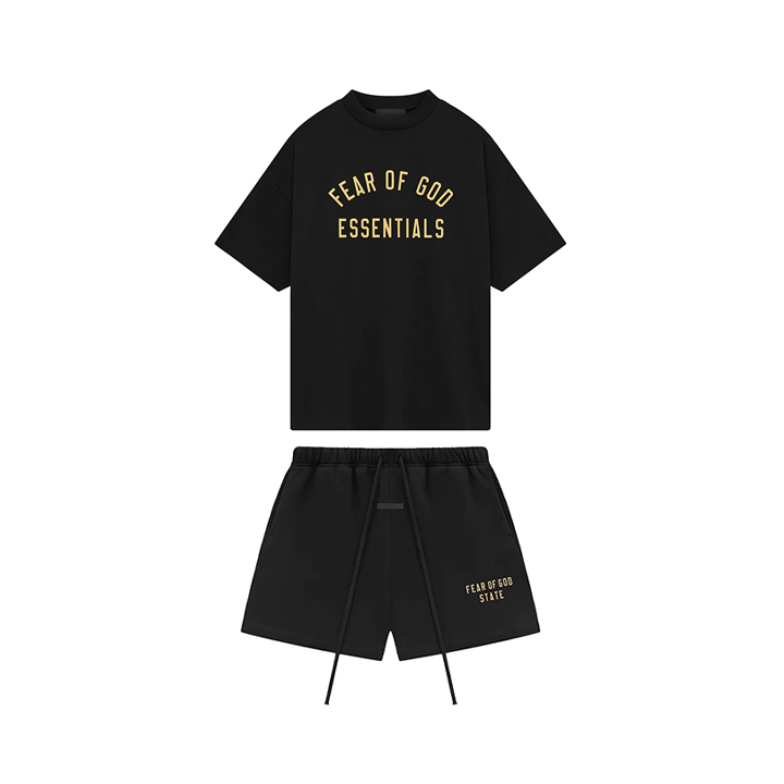 Komplet krótki Essentials State Black