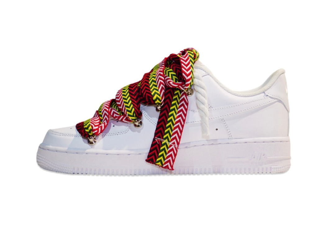 Nike Air Force 1 White / YELLOW LANVIN ROPE LACES