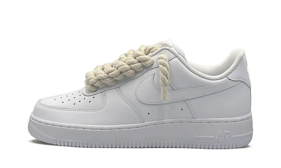 Nike Air Force 1 Low White Rope Laces Cream