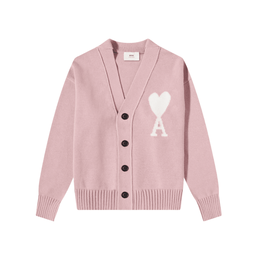 Ami Sweater Green with White Logo