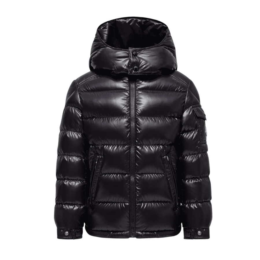 Kurtka Puchowa Moncler Maya Hooded Down Jacket (Czarna) (POWYSTAWOWE)
