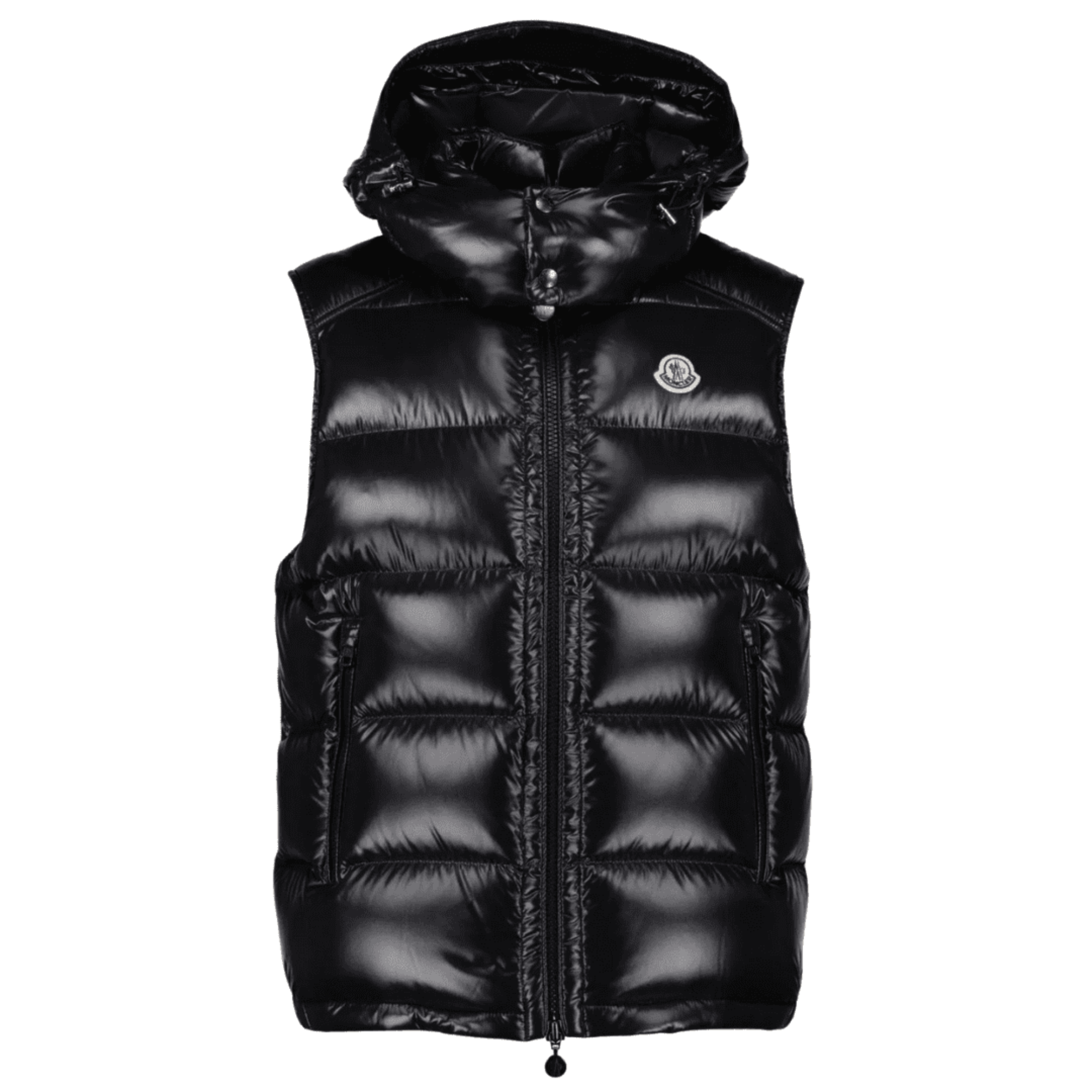 Kamizelka Puchowa Moncler Bormes Hooded Down Vest (Czarna) (POWYSTAWOWE)