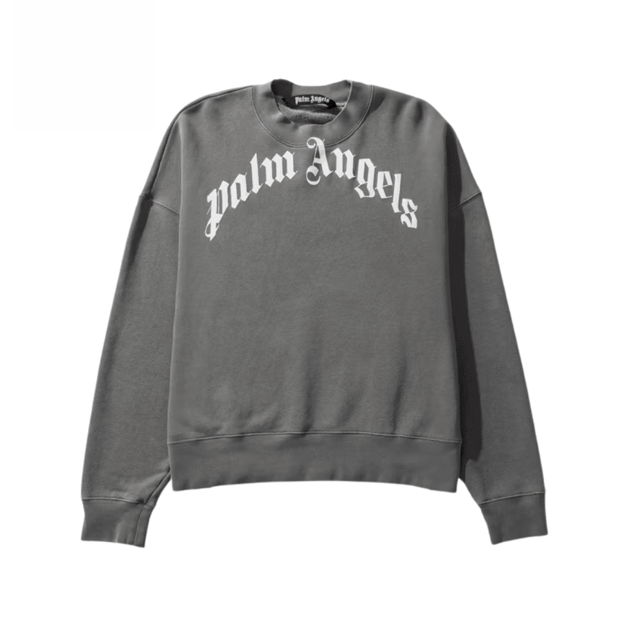 Palm Angels Curved Logo Sweatshirt (POWYSTAWOWE)