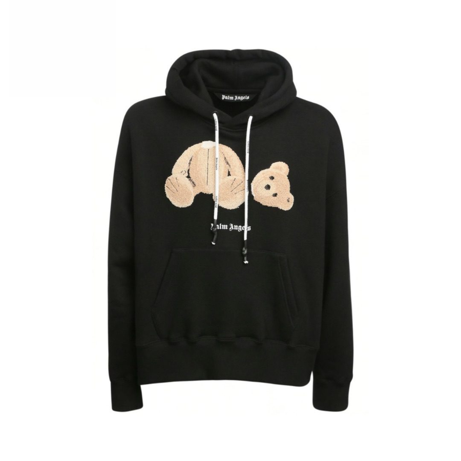 Palm Angels Hoodie Bear Black (POWYSTAWOWE)