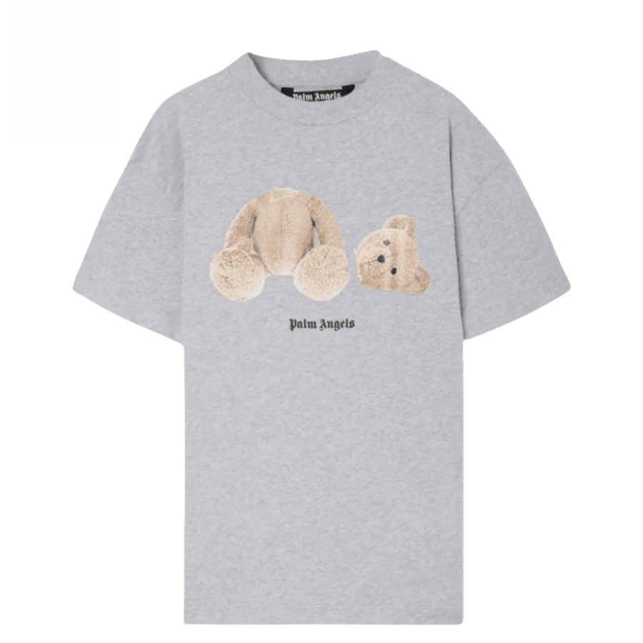 Palm Angels Bear Classic T-Shirt 0860 Melange Grey (POWYSTAWOWE)