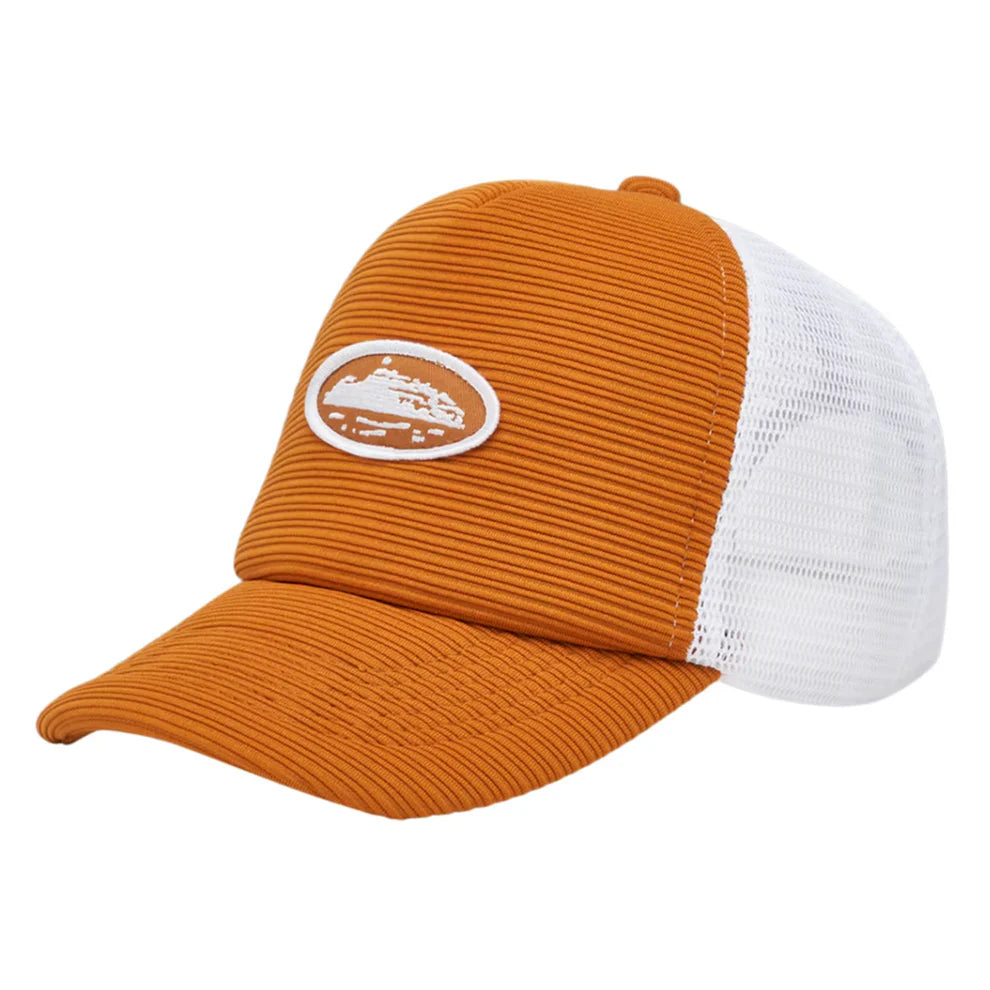 Czapka Corteiz Ace Trucker Cap Sunburn Pomarańczowa