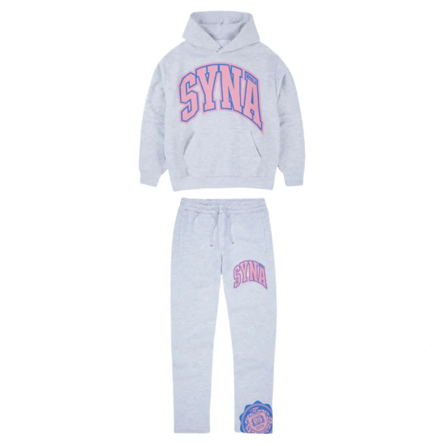 Set SynaWorld College Tracksuit - Grey/Pink