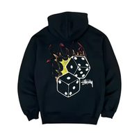 Bluza Stussy Fire Dice Hoodie Black