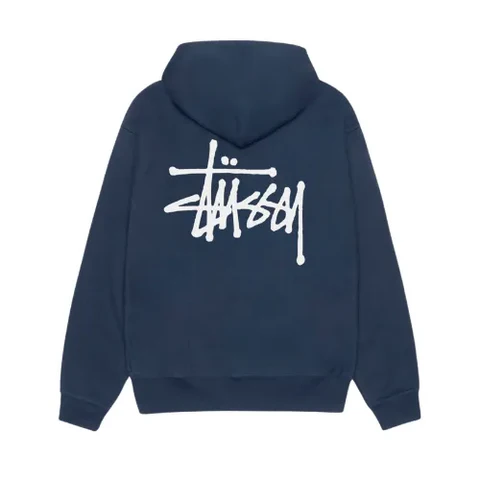 Stussy Men's Basic Stüssy Hood Zip Navy