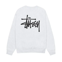 Stussy Men's Basic Stussy Crew Ash Heather