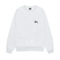 Stussy Men's Basic Stussy Crew Ash Heather