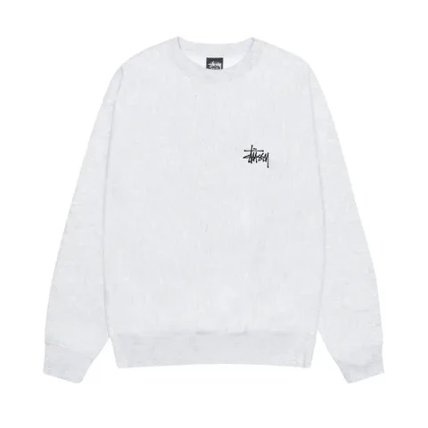 Stussy Men's Basic Stussy Crew Ash Heather