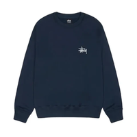 Stussy Men's Basic Stussy Crew Navy