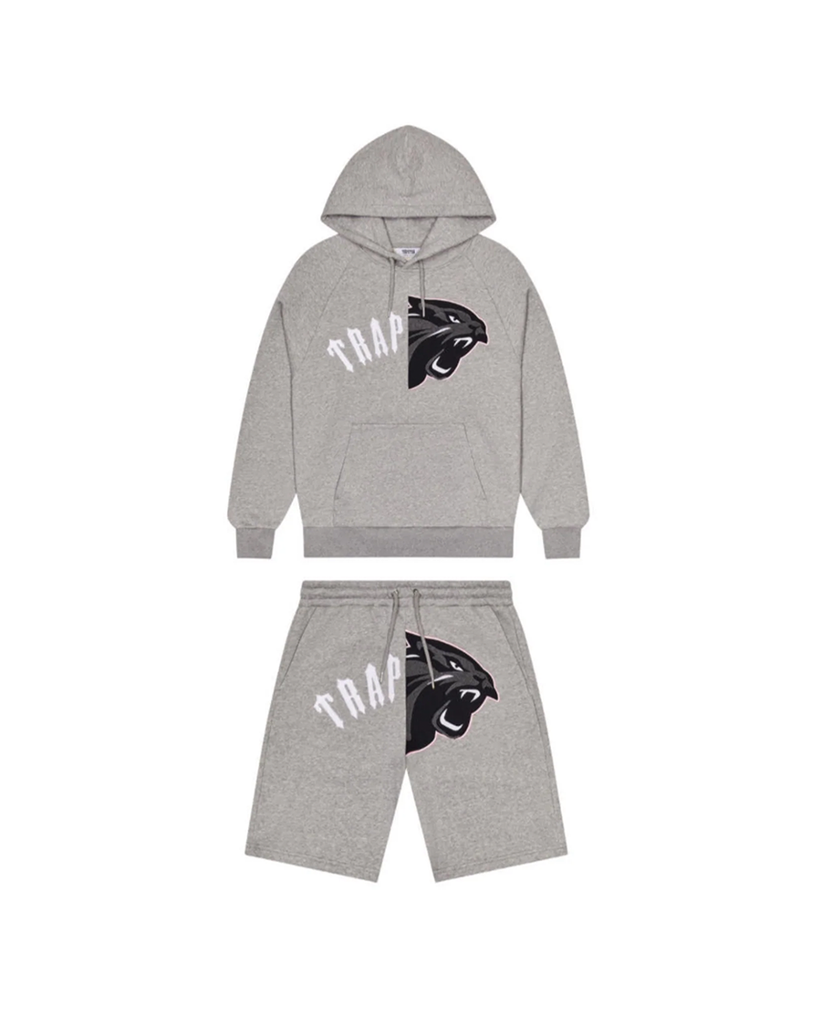 Set Trapstar Arch Shooters Hooded Shorts Set (Grey)