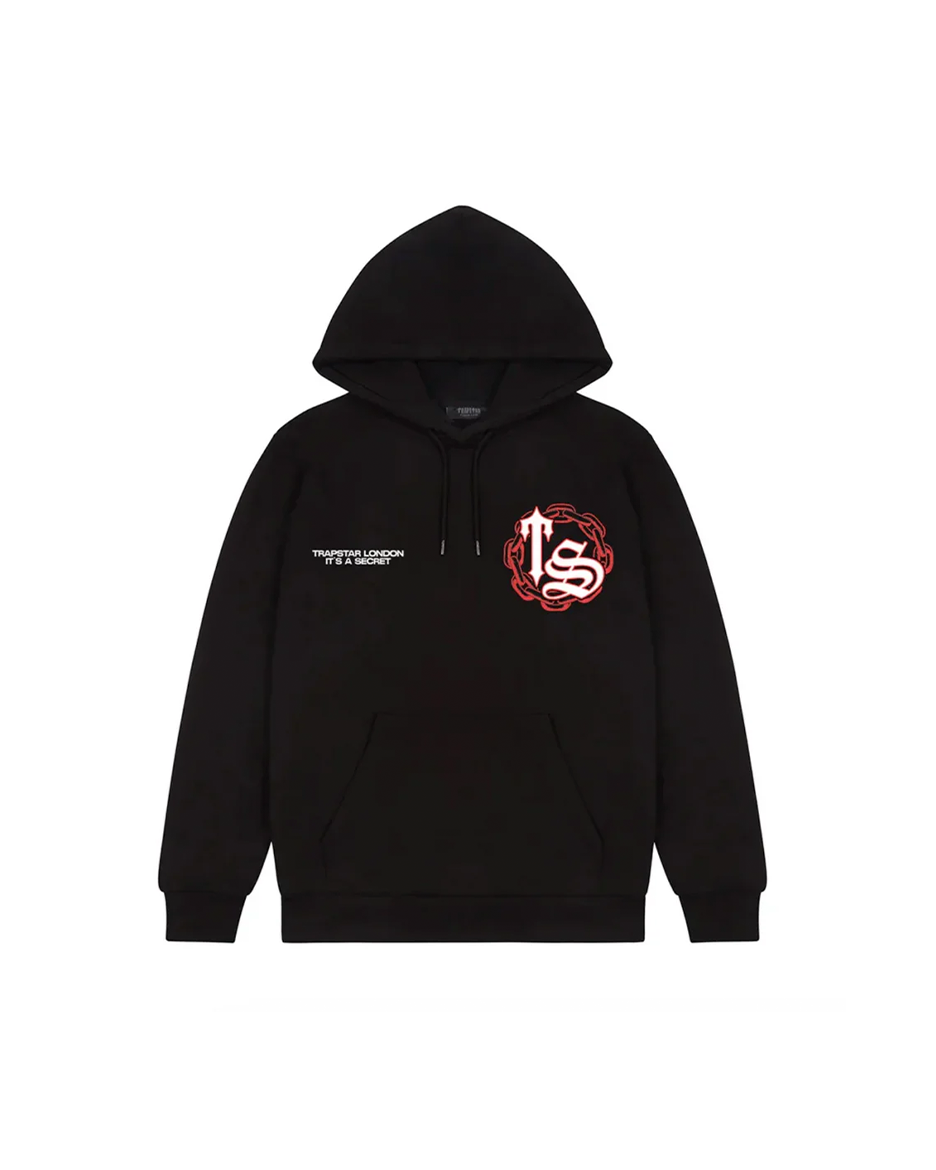 Bluza Trapstar Chain Script (Black/Red)