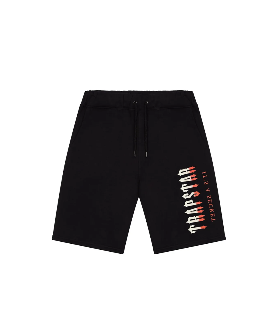 Spodenki Trapstar Oversized Decoded Shorts (Black/Red Gradient)