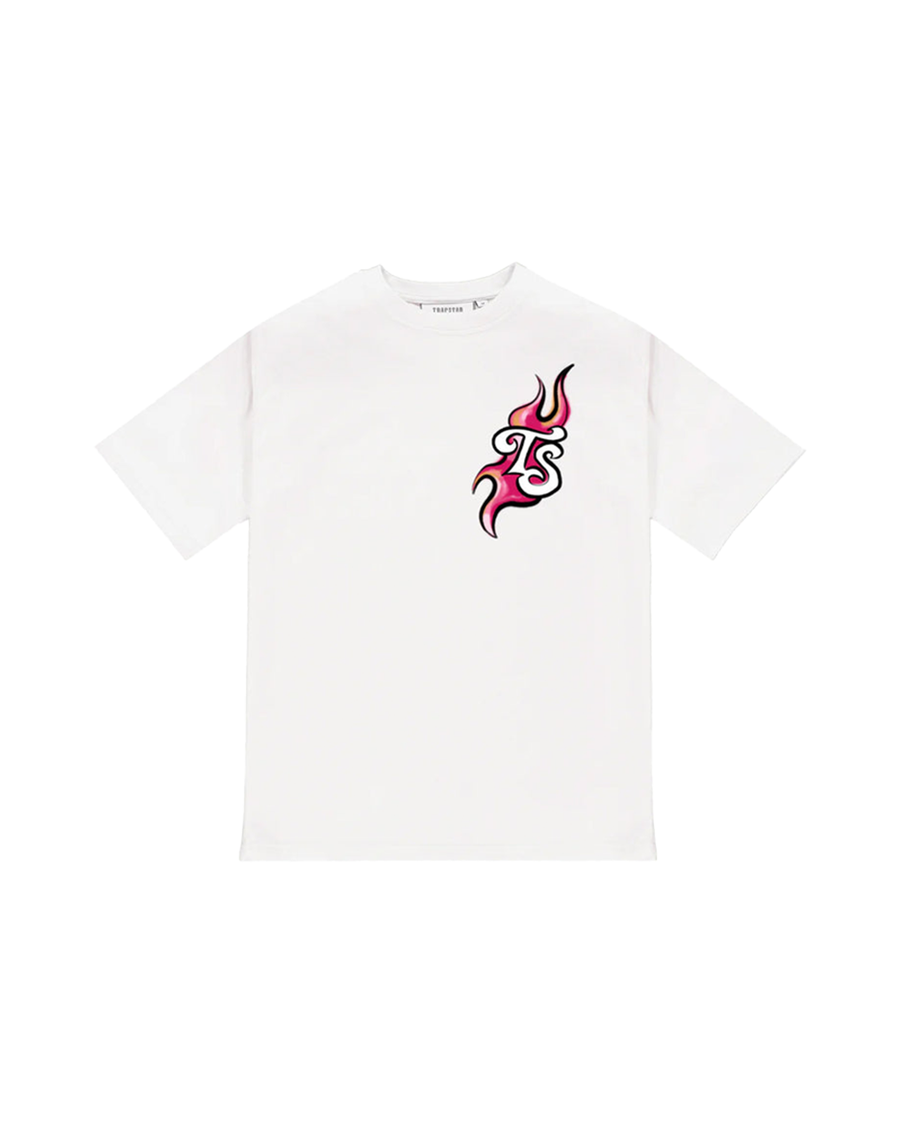 Koszulka Trapstar Trail Blaze (White/Infrared)