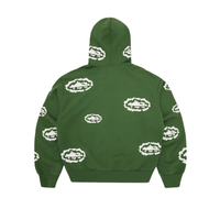 Corteiz x Denim Tears Island Wreath Zip Hoodie Green