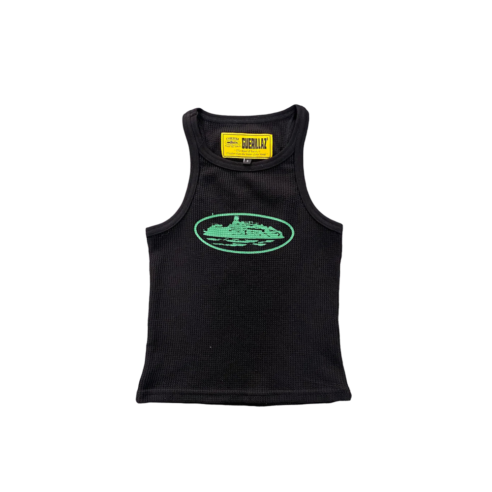 Corteiz AlcatrazTank Top Czarny/Zielony