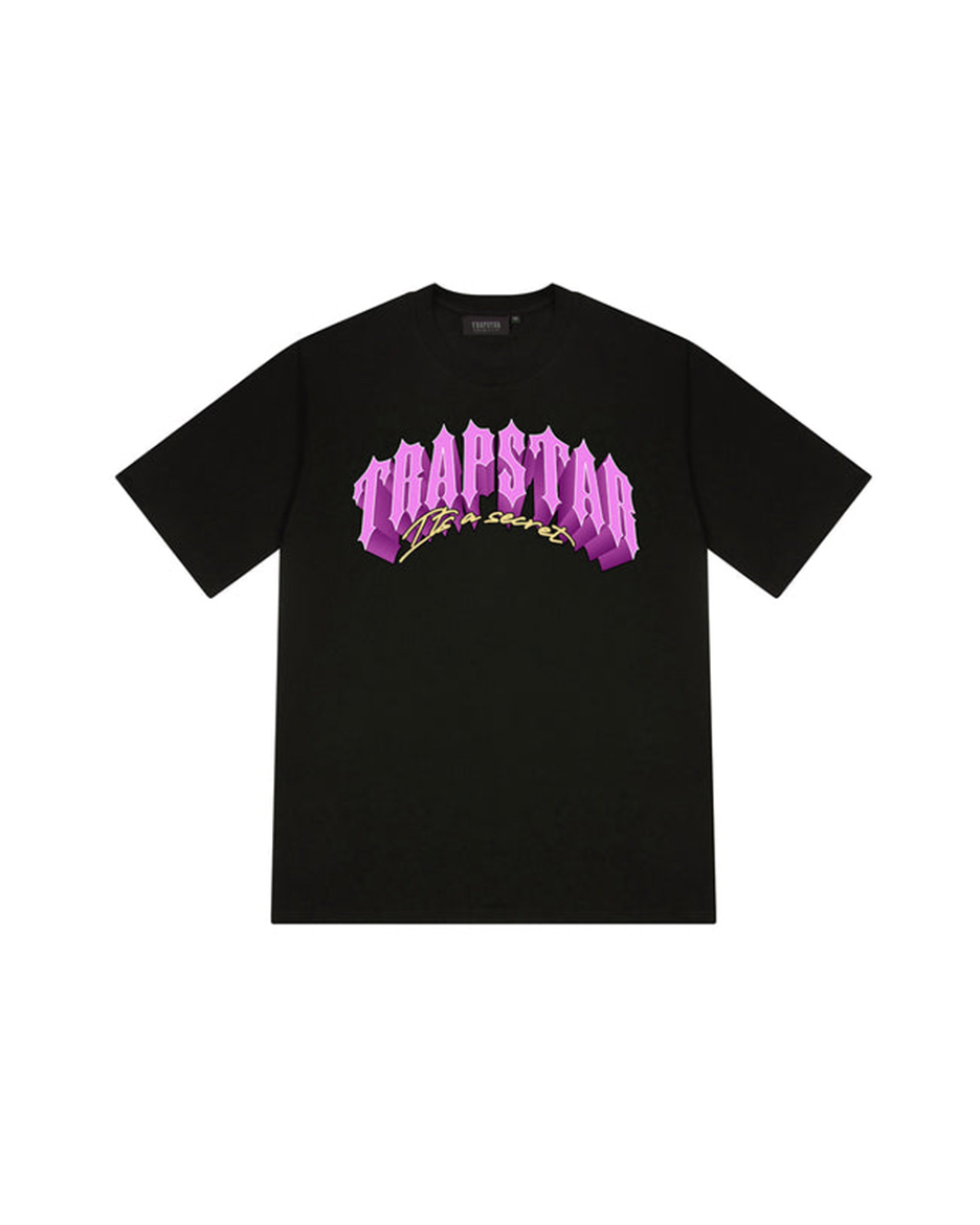 Koszulka Trapstar Trap City 2.1 (Black/Pink)