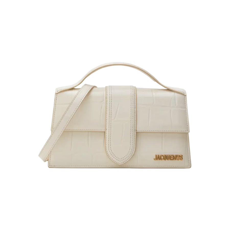 Jacquemus torebka The large Bambino Light Ivory Croco