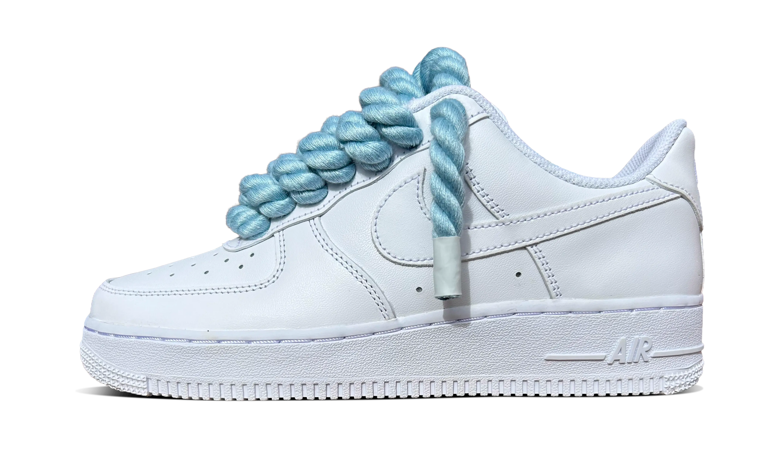 Nike Air Force 1 White / BLUE ROPE LACES