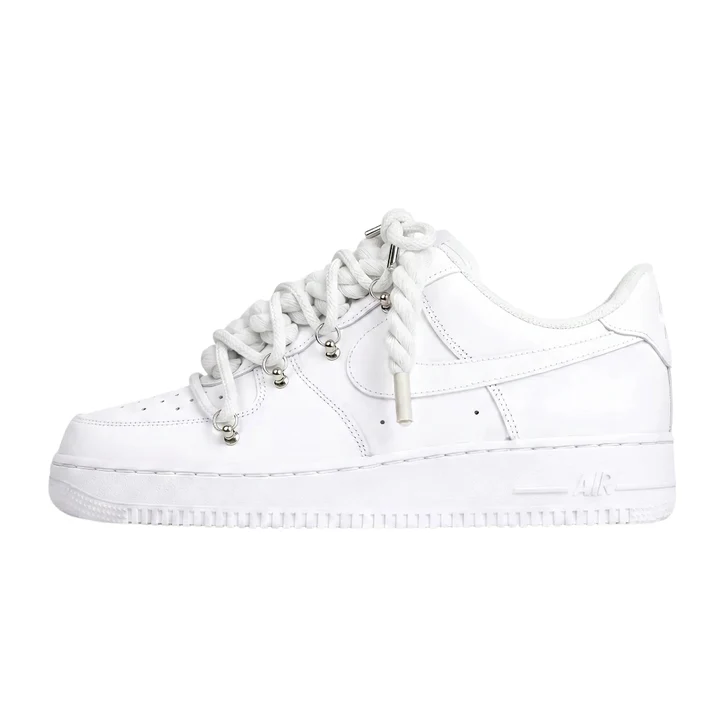 Nike Air Force 1 White / WHITE DOUBLE ROPE LACES