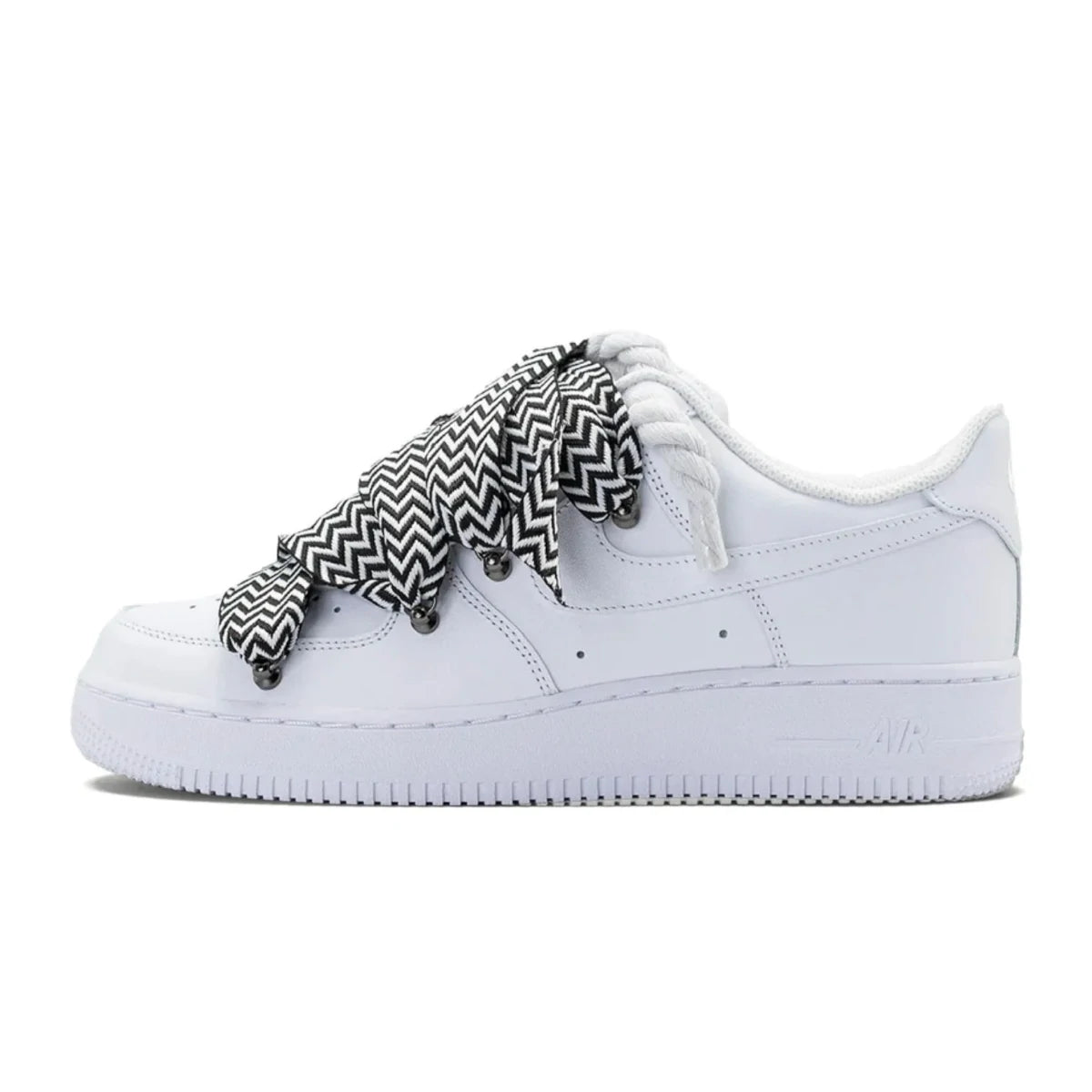 Nike Air Force 1 Black / WHITE LANVIN ROPE LACES