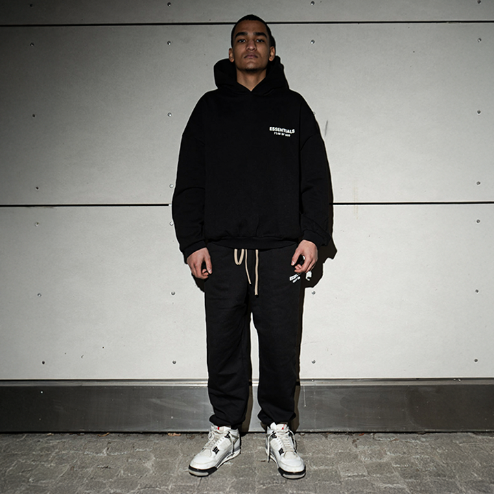 Komplet dresowy Essentials Fleece Black