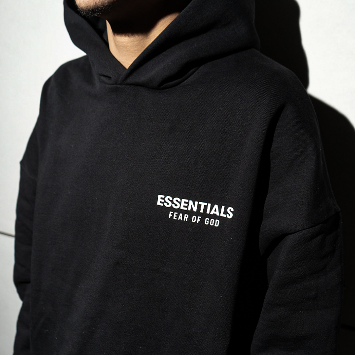 Bluza Essentials Black Fleece