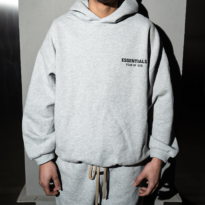 Komplet dresowy Essentials Fleece Light Heather Grey