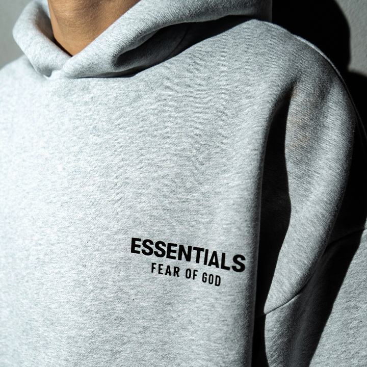 Komplet dresowy Essentials Fleece Light Heather Grey