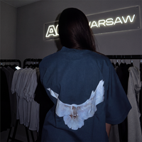 YeezyxGap engineered by Balenciaga Dove No Seam Tee Dark Blue